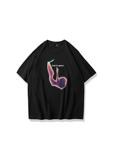 Flood Of Style Unisex Lost In Space Tshirt Siyah