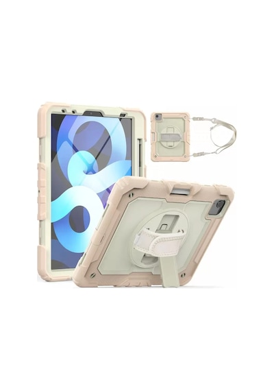 Newface Apple iPad Uyumlu  Pro 11 2020 Kılıf Strap New Tablet Kapak - Pembe