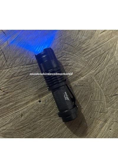 Onelight Q5 Güçlü Mor Işık Led Uv Işık Mor Işıklı Şarjlı El Feneri 4,2v 398nm
