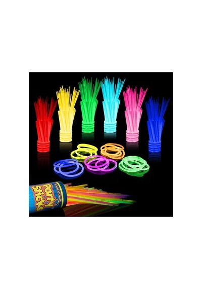 Glow Stick Fosforlu Neon Çubuk 50 Li Paket Diğer