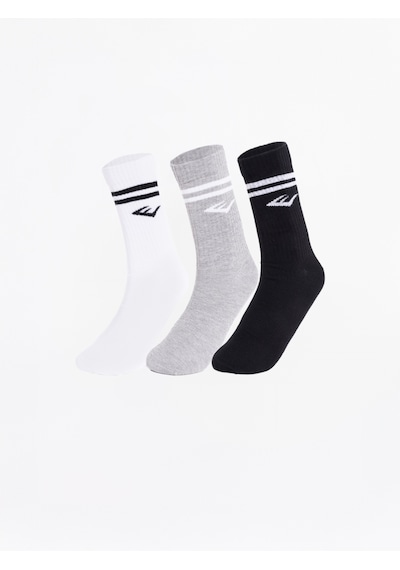Everlast Stripe Econ 3'lü Karma Çorap Gri Melanj