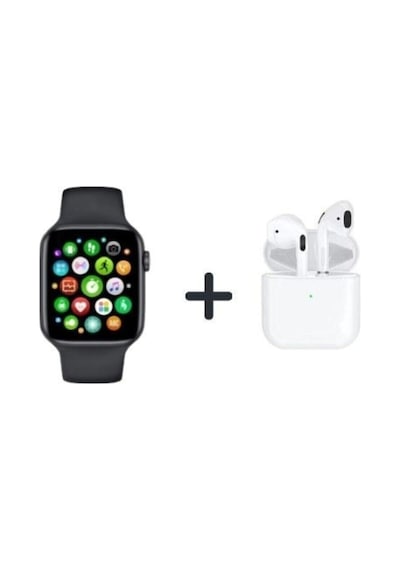 Smart Watch 5 Akıllı Saat Ve Pro 4 Kablosuz Bluetooth Kulaklık Mikrofonlu