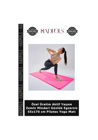 Özel Üretim Aktif Yaşam Zemin Minderi Günlük Egzersiz 55x170 Cm Pilates Yoga Matı Çok Renkli