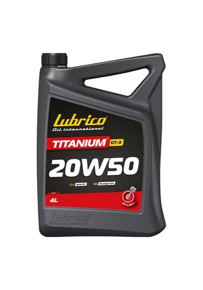 Lubrico Titanium Gt-3 20w-50 Dört Mevsim Motor Yağı 4 Lt.