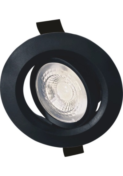 1 Adet Cata Ct 5200 Lal Siyah Kasa 7w Sıva Altı Led Spot Beyaz Işık 6400k Renkli