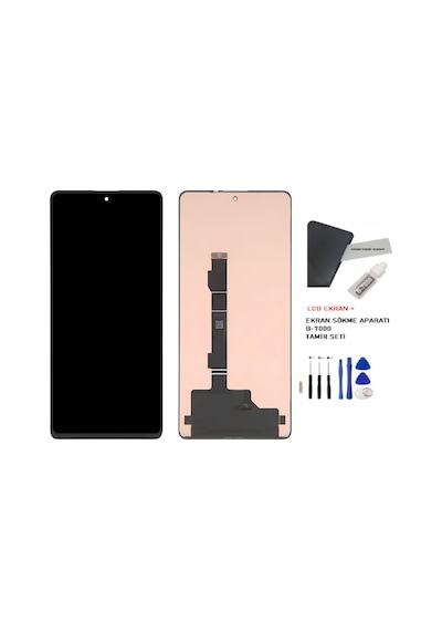 Tkgz Tecno Camon 20 Pro Lcd Dokunmatik Ekran Tft -a- Kalite + B-7000 + Tamir Seti