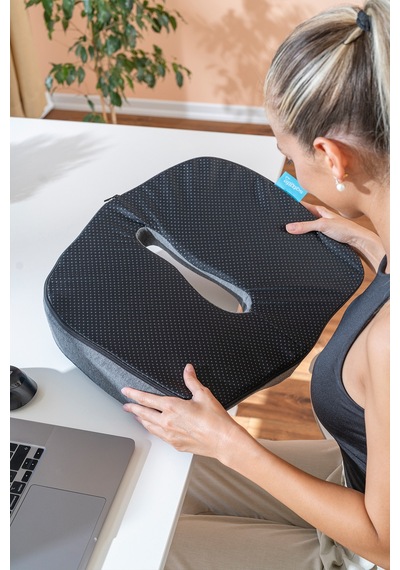 Havalandırmalı Oturma Minderi Ofis Araba Koltuk Oturma Minderi 44x38x13x7 Cm