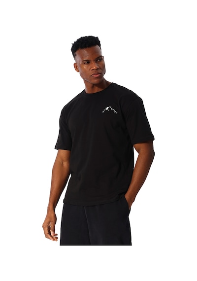 Sportive Yama Erkek Siyah Günlük Stil T-shirt 25ye030-syh Siyah