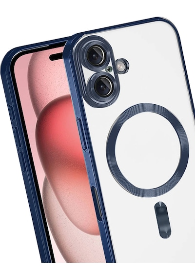 Newface - 908 - Apple iPhone Uyumlu 17 Kross Magneticsafe Kapak - Novapazr - - Lacivert