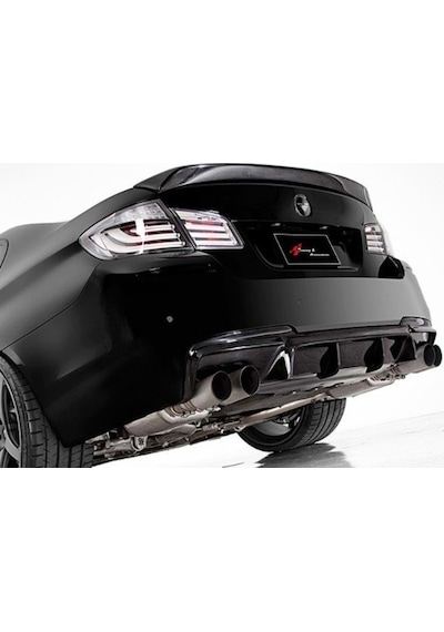 Bmw F10 2010-2017 Vorstainer Sağ Sol Çift Çıkış Difüzör Parlak