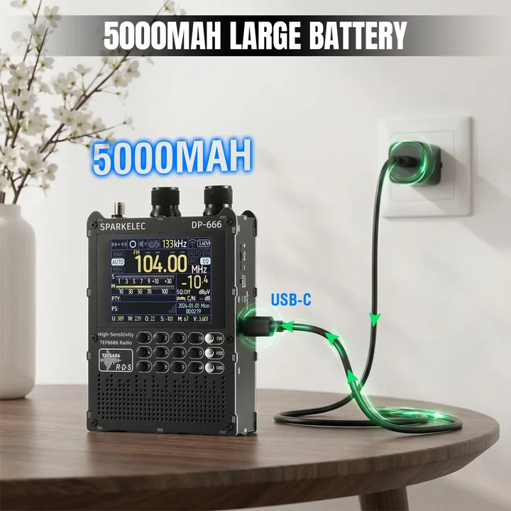 Sparkelec Dp-666 Tef6686 Tam Bant Radyo