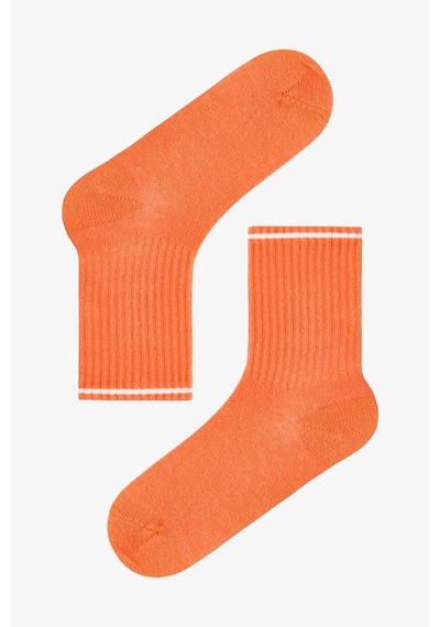Penti Renkli Erkek Çocuk Energic Orange 4'lü Tenis Soket Çorap