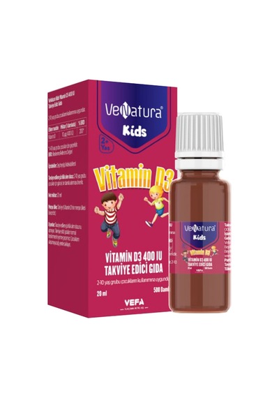 Venatura Kids Vitamin D3 20Ml Damla 2 Adet