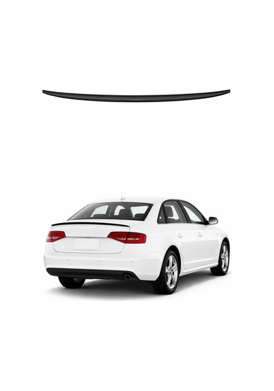 Audi A4 2013-2019 Arası Uyumlu Araca Özel Bagaj Spoileri Piano Siyah 1 Parça