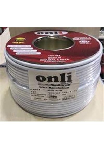 Onli On-9601 Rg6-u6 96 Tel 1,02 Ccs-al 100 Metre Anten Uydu Kablosu