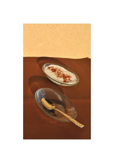2 Adet Cam Sunum Mini Kayık Tabak Meze Tabağı 15 Cm Çerez Kasesi Şeffaf