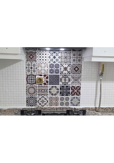 İbm8860 Mutfak Tezgah Arası Kendinden Yapışkanlı Folyo Kaplama Eskitme Taş Desen 60cmx100cm