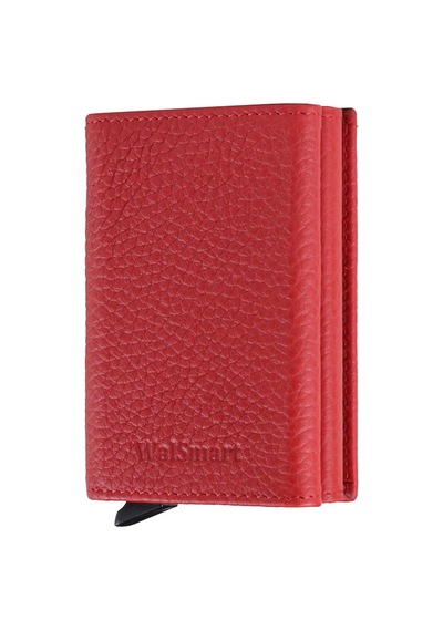 Walsmart Pro Cover Floater Akıllı Mekanizmalı Deri Cüzdan Kırmızı