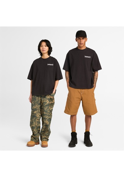 Timberland Outdoor Photo Back Graphic Erkek Siyah T-shirt Tb0a5mqr0011 2800282