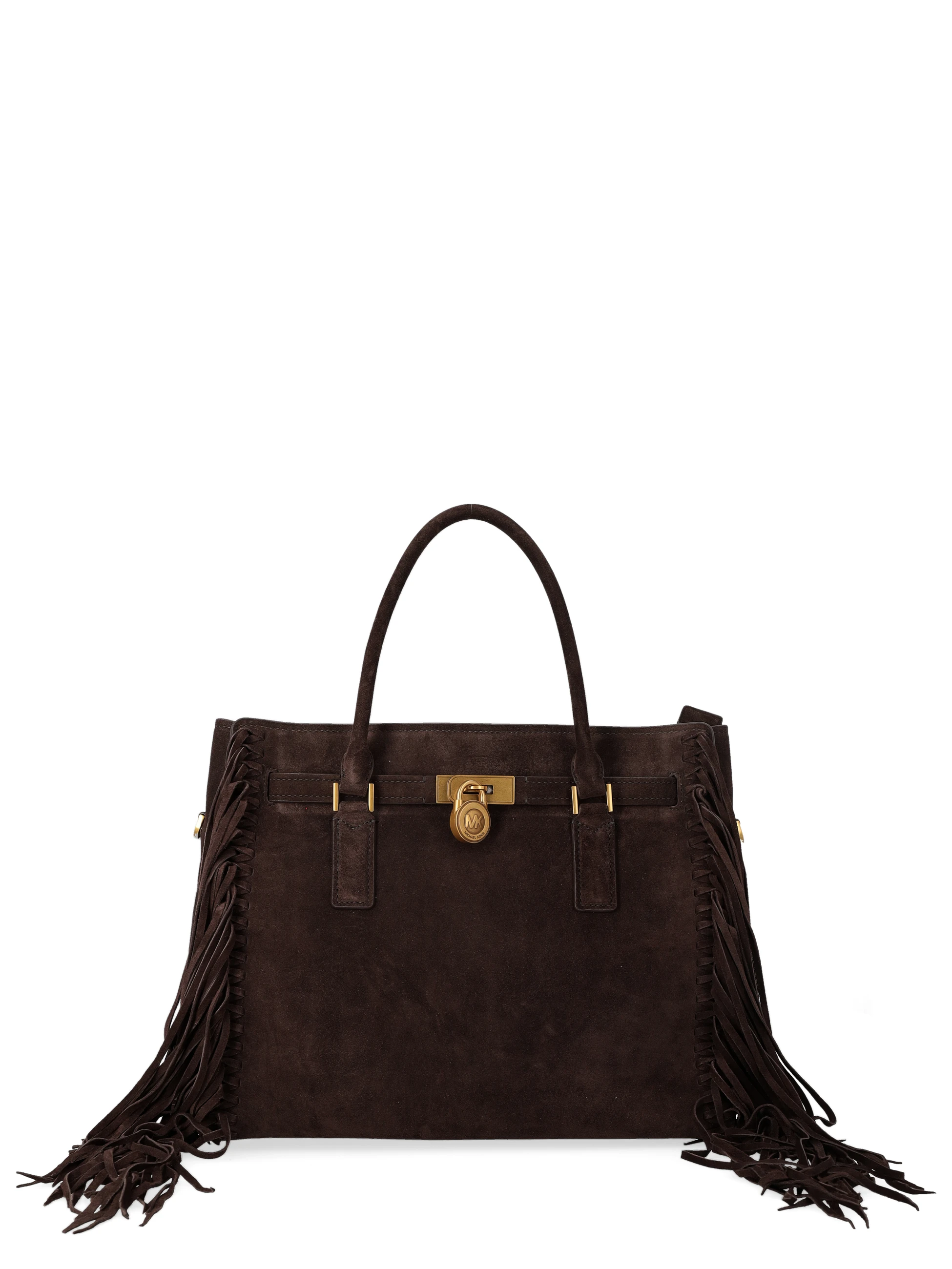 Michael Kors Hamilton Moderne Büyük Püsküllü Süet Omuz Ve El Çantası Siyah