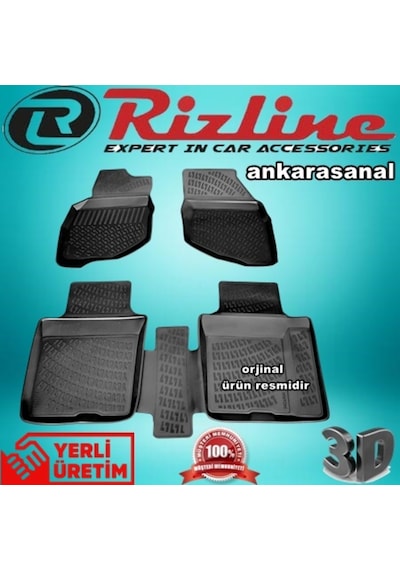 Rizline Honda Jazz 3D Paspas Havuzlu Siyah Hb 2002-2008 Arası N11.10387