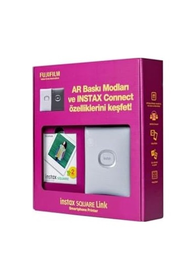 Square Link Beyaz Akıllı Telefon Yazıcısı Bundle Box Açık Mavi
