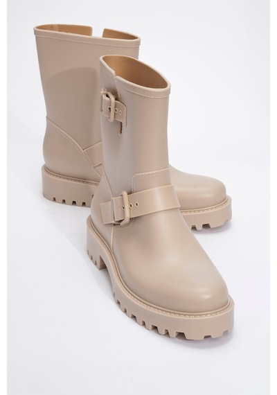 Luvishoes Luvi Shoes Zone Bej Kadın Yağmur Botu Bej