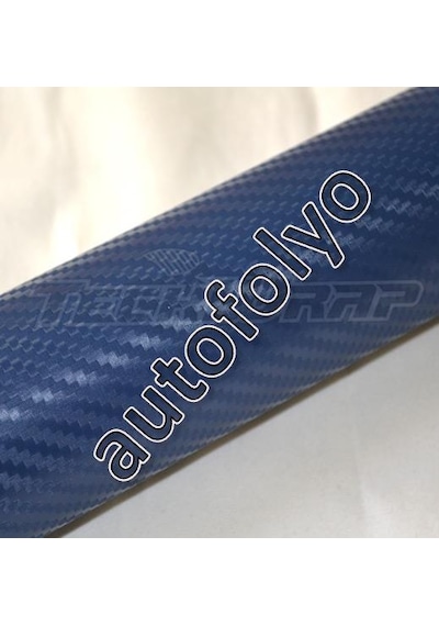 Karbon Folyo Mavi Kendinden Yapışkanlı 127 Cm X 1 Metre