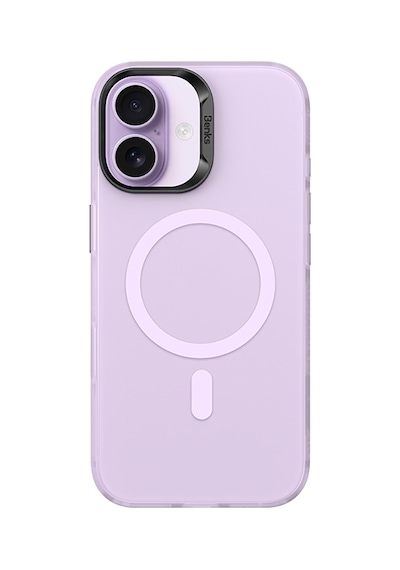 Apple Uyumlu iPhone 17  Kılıf M-safe Şarj Özellikli Benks Lucid Armor Magnetik Kapak Açık Mor Açık Mor