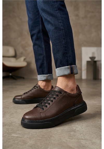 DMR Elegance Blf-010 Erkek Sneaker Günlük Casual Spor Ayakkabı Kahverengi Siyah Taban Rekli DMR Elegance Blf-010 Erkek Sneaker Günlük Casual Spor Ayakkabı Kahverengi Siyah Taban Rekli