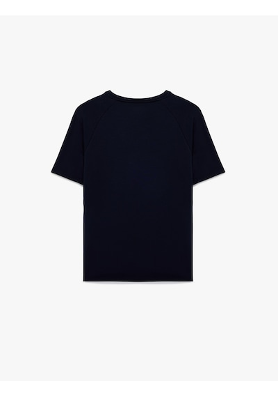 Koton Regular Fit Kısa Kollu Viskon Karışımlı Bisiklet Yaka Basic Spor Tişört Lacivert 6sam10041nk Koton Regular Fit Kısa Kollu Viskon Karışımlı Bisiklet Yaka Basic Spor Tişört Lacivert 6sam10041nk