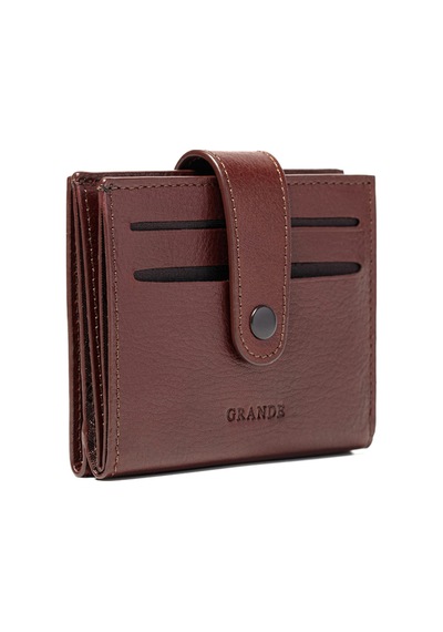 Kahve Cüzdan & Kartlık Unisex 710 Grande Deri Cüzdan Kartlık kahverengi