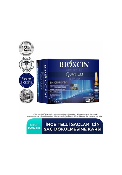 Quantum Bio-activ Serum, Saç Dökülmesine Karşı, 15 X 6 Ml
