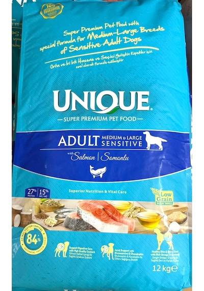 Medium&large Sensitive Somonlu Yetişkin Köpek Maması 12 Kg01254148565