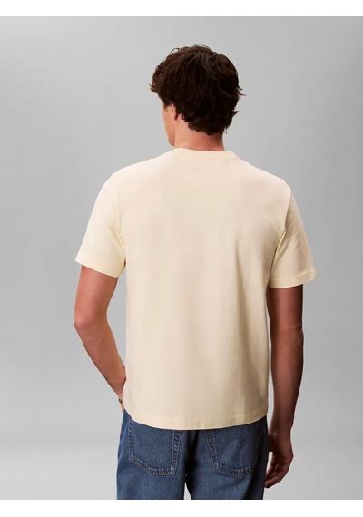 Calvin Klein Ss Easy Monogram Tee, Zrk, S Sarı Erkek T-shirt