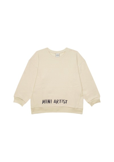 Antebies "mini Artist" Sweatshirt Eşofman Set Krem