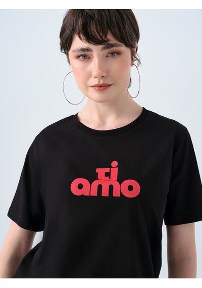 LOFT Regular Fit Kadın Tshirt K.kol Lf2039133 Q1.v1 Siyah