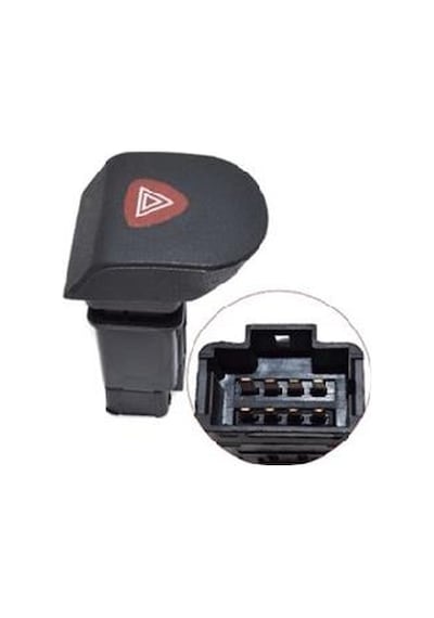 Dörtlu Sinyal Flaşör Anahtarı Renault Kangoo 1 1997-2008 8 Fiş 7700308821 Neiman