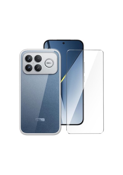 Teleplus Xiaomi Redmi K90 Pro Max Kılıf Tpu Kamera Korumalı Silikon Ve Nano Ekran Koruyucu