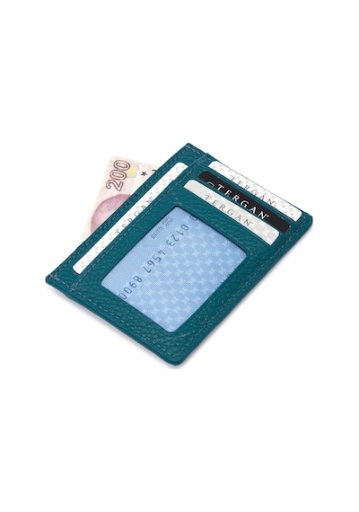 Tergan Mavi Deri Unisex Kredi Kartlık - S1kk00001676-t9l Mavi T9l