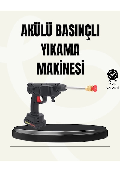 Mey İthalat 48v Şarjlı Basınçlı Yıkama Makinesi Kablosuz Su Tabancası