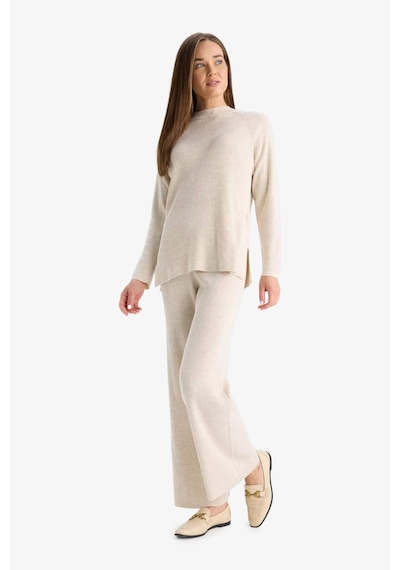 DeFacto Triko Pantolon Regular Fit Basic Düz Beli Lastikli Düz Paça D6912AX24WNBG360