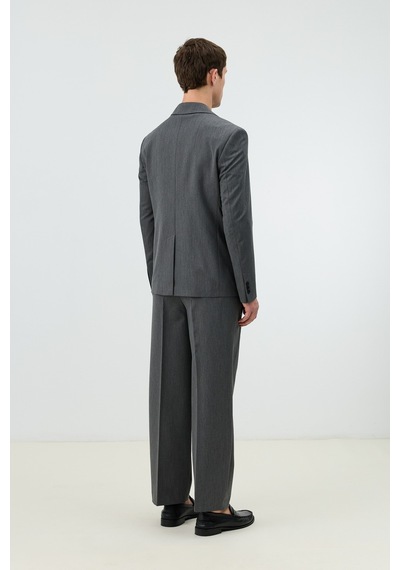 Antioch Relaxed Kruvaze Erkek Blazer Ceket Gri