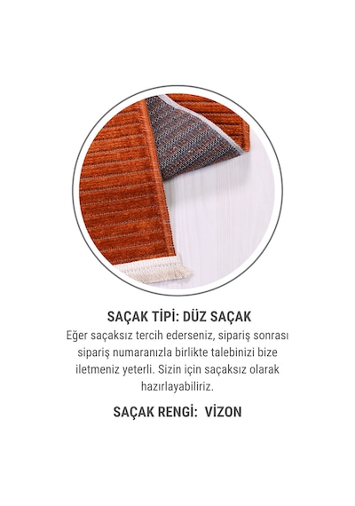 Lidya Turuncu Kaymaz Tabanlı Pamuk Dokuma Kilim, Yıkanabilir, Antialerjik, Kadifemsi Yapı Turuncu