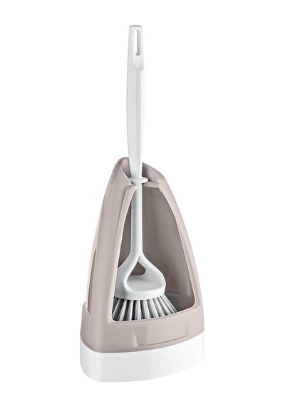 Titiz Tp-118 Plastik Wc Klozet Tuvalet Fırça Seti Takımı - Krem