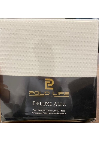 Polo Life Jakarlı Deluxe Sıvı Geçirmez Tek Kişilik Alez 100x200 Beyaz
