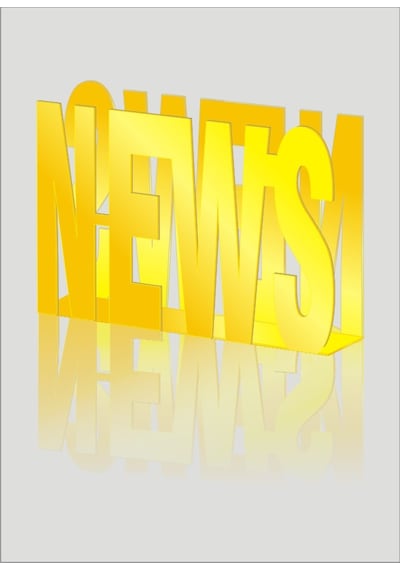 M3 Decorium News Yazılı Sarı Gazetelik