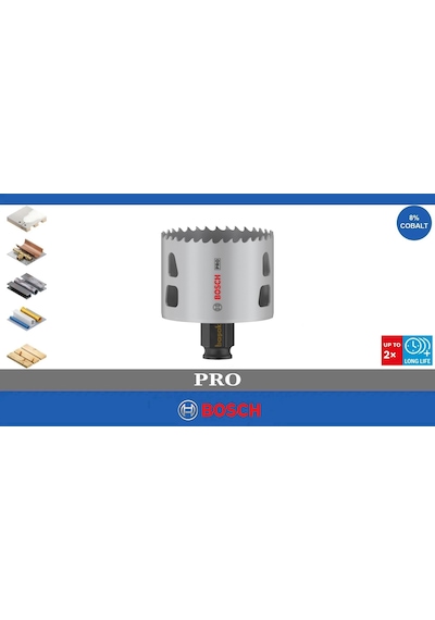 Bosch Pro 65 Mm Pc Delik Testeresi Hss %8 Kobalt 2608594396