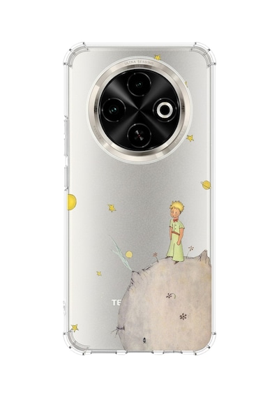 Tecno Spark 30c Uyumlu Küçük Prens Tasarımlı Baskılı Silikon Kılıf