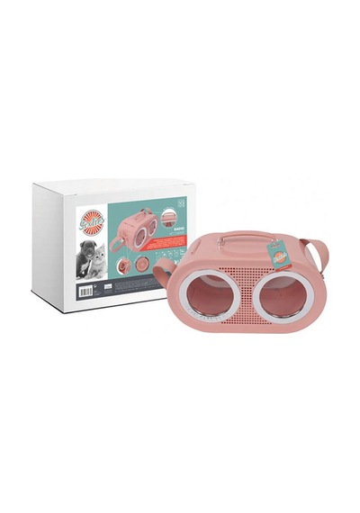 M-Pets Radio Kedi Küçük Irk Köpek Taşıma Çantası Pembe 50 x 23 x 31 CM